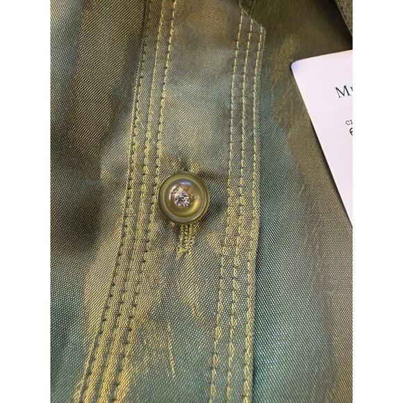 Lily Moss Melanie Lyn Blouse Sz10 Green NWT - Picture 6 of 10